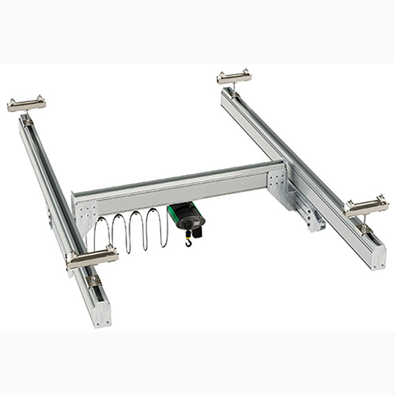 Sistemul de macara pe șină de aluminiu cu greutate moartă