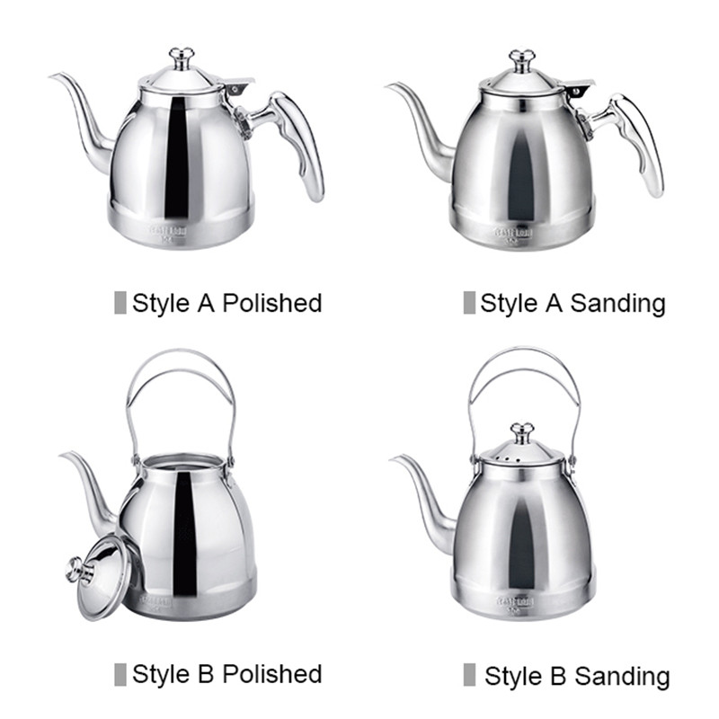 Roșu din oțel fin gură ceainic cafea picurare ceainic