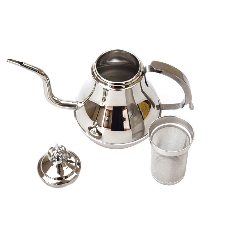 Roșu din oțel fin gură ceainic cafea picurare ceainic