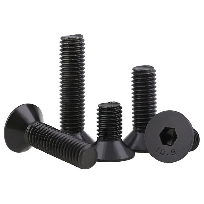 Black plat cap șurub
