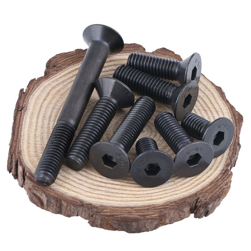 Black plat cap șurub