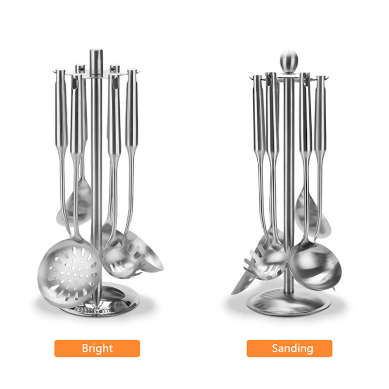 Bucătărie cu raft rotativ lățărier Suport din oțel inoxidabil Rotativ depozitare raft Instrumente de gătit Organizator