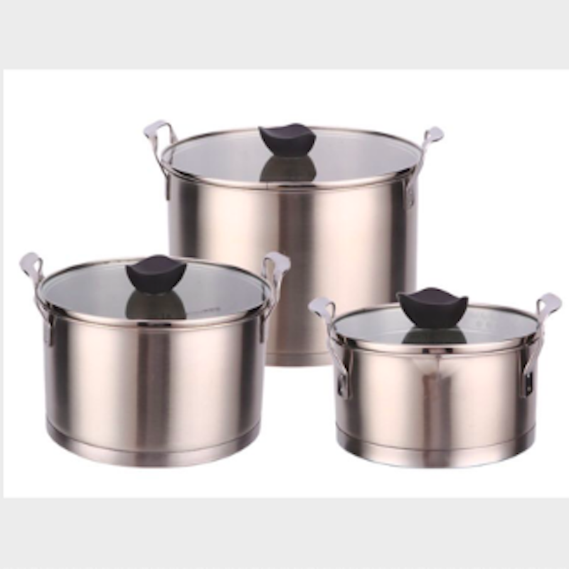 set de caserole din inox, set 3 buc, set 5 buc