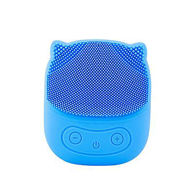 Perie de curățare facială portabilă rezistentă la apă siliconică vibrație sonică mini curățător curățare a porilor profunde Perie de masaj