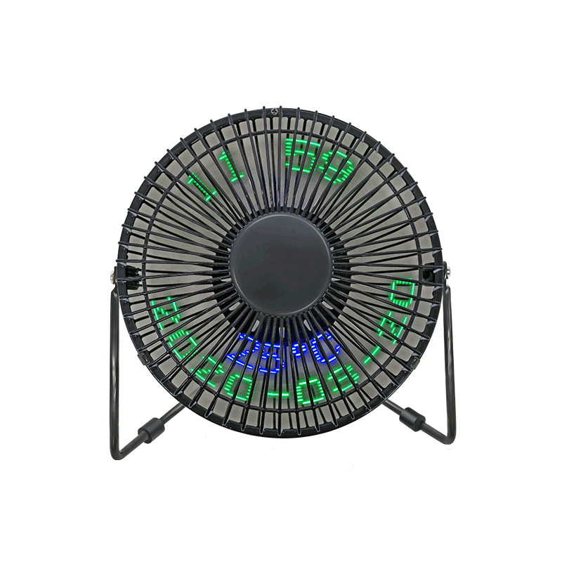 Ventilator de mesaje USB LED pentru birou 6 inch inch și afișaj colorat (6C)