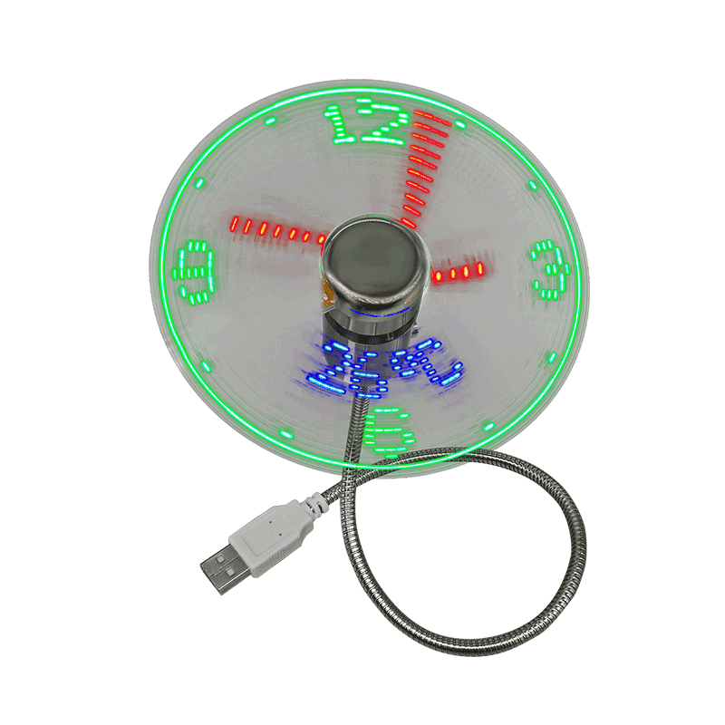 Mini ventilator USB cu ventilator cadou cu ceas led (DS02)