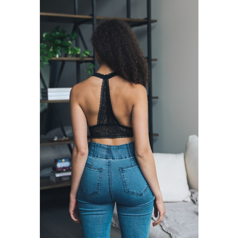 GA-5508 Ribbed Lace Boho Racerback Baratte