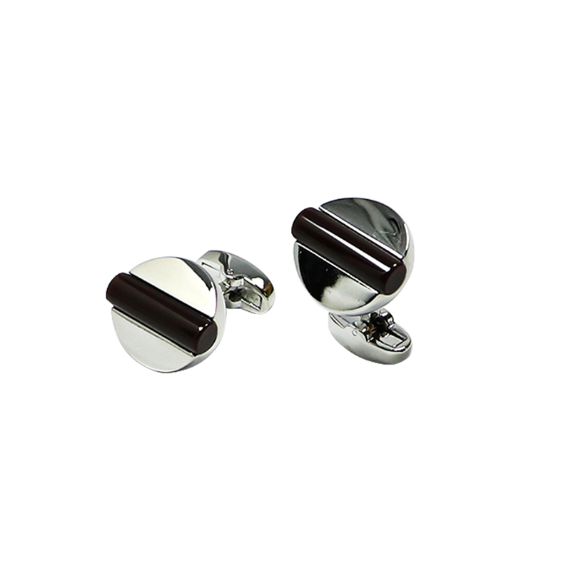 Brown Onyx Tricouri neobișnuite Cuff Links