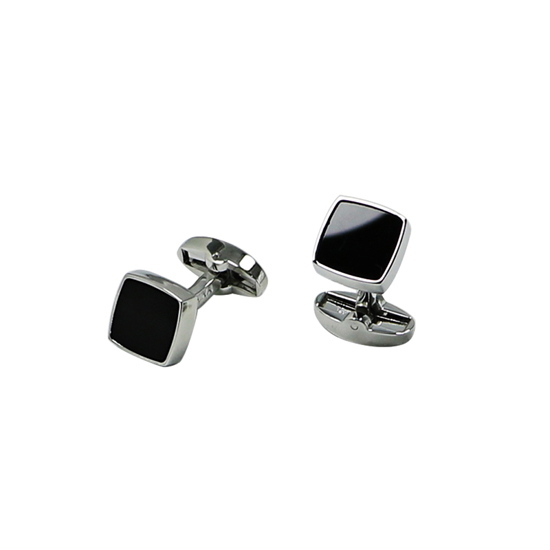 Piața neagră Agate Flat Shirts Cuff Links