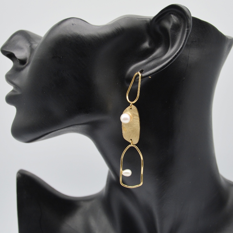 Cercei cu perle, bijuterii de moda, bijuterii de moda, Pearl Jewelry rfbear0349