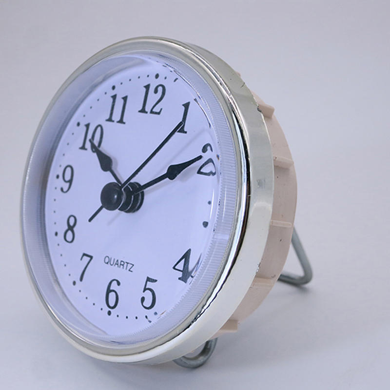 diametrul 65mm perete rotund inserție de culoare argint ceas