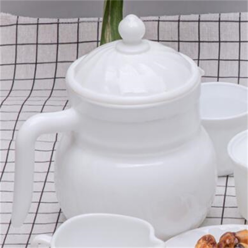 Opal sticla sticla setul de cina --Round Coffee Set
