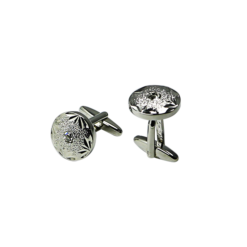 Crystal Round Căști Personalizate Cuff Links