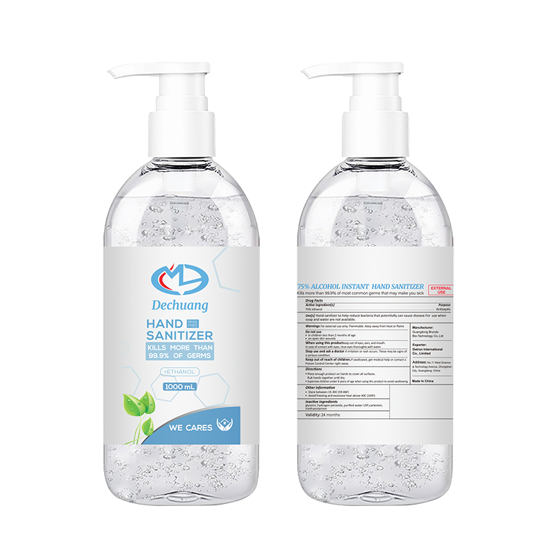 1000ml 75% Alcool Instalator de detecţie a mâinilor Gel