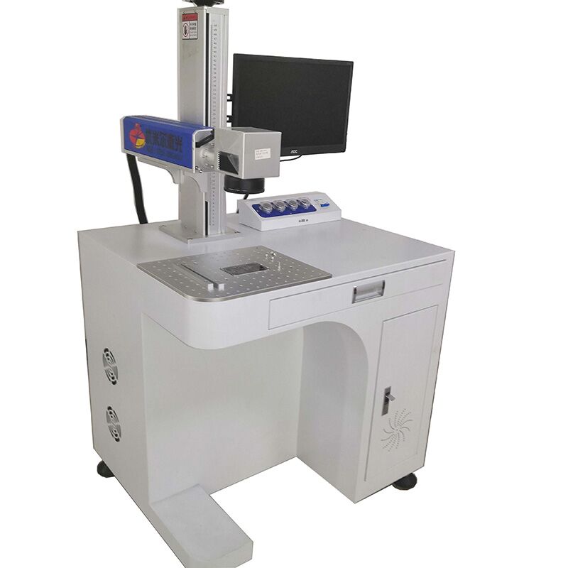 Mașină de marcat laser cu fibra de rază IPG de 20W / 30W / 50W alb de înaltă calitate pentru echipament de fabricare a gravorului cu bijuterii metalice