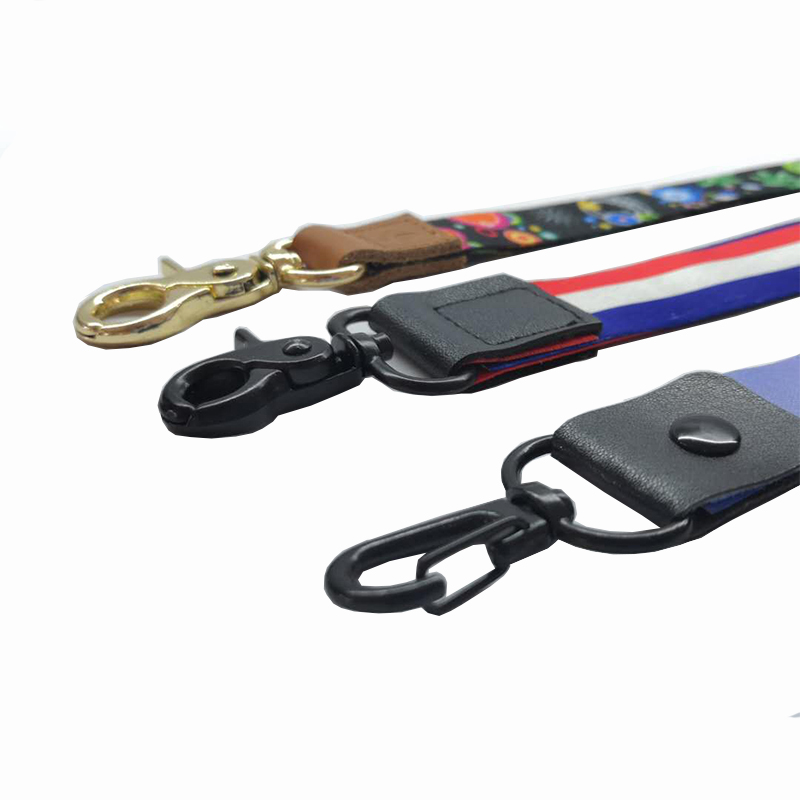 Vânzări directe ale fabricii, personalizate, la scară mare, de poliester, lanyard din piele, PU, din piele, leard boutique lanyard de înaltă calitate, logo personalizat
