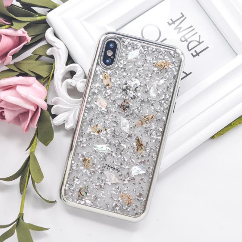 Apple pentru vânzare directă iPhone placă de aur cu placă, coajă de zână colorată transparentă mobilă mobilă personalizată
