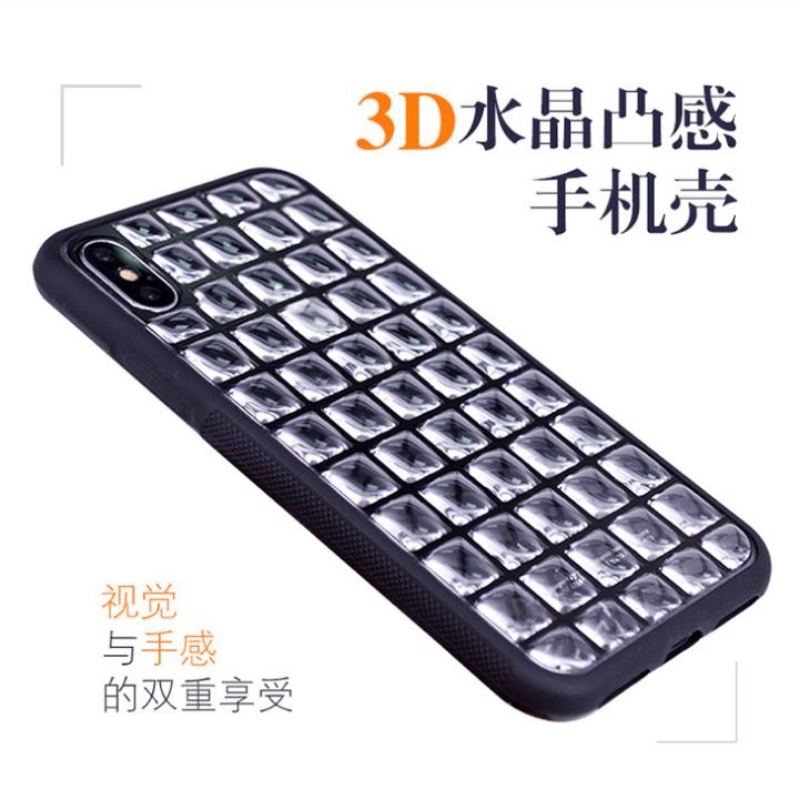 3d Crystal Water drop mozaic lattice Nail polonez cristal clar jeleu coajă telefon mobil IPONEX