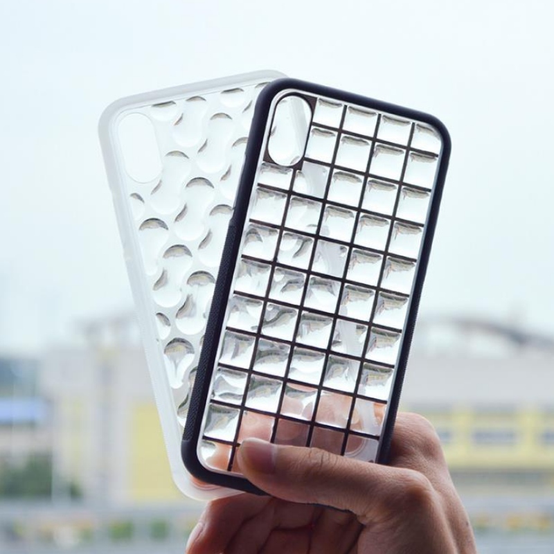3d Crystal Water drop mozaic lattice Nail polonez cristal clar jeleu coajă telefon mobil IPONEX
