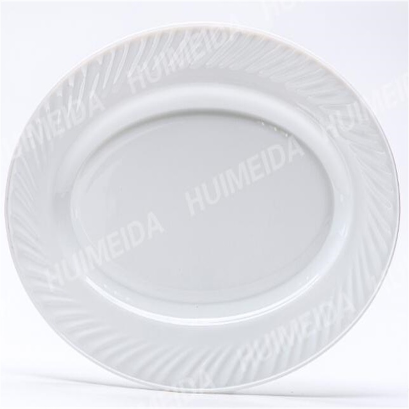 Set de cină din sticlă opal ă: HYP OVAL PLATE