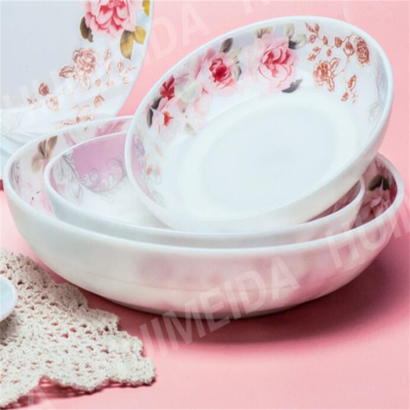 Set de cină din sticlă opal