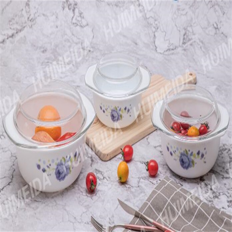 Set de cină din sticlă opal: YGG &Caserole Series