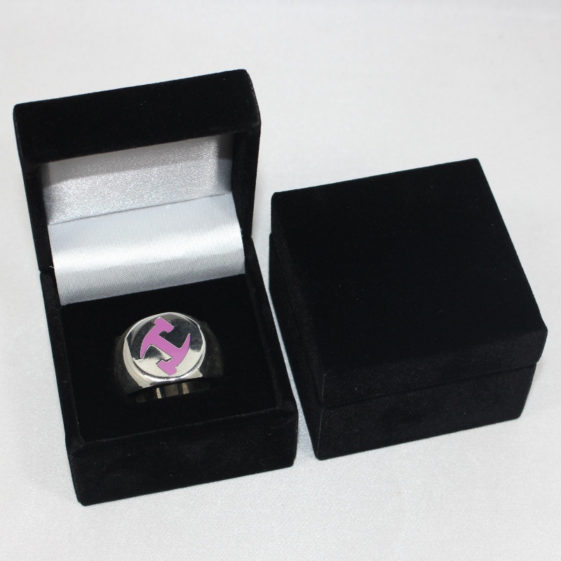 Articol V-08 cutie de flanelă pătrată pentru monedă cu diametrul de 25-38 mm, ecuson, inel mare, etc. mm. 60 * 60 * 48, greutate aproximativ 63g