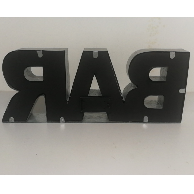 3D LED Metal Tin Tin Sign LED Letter Letter Marquee Light Lamp pentru Bar Cafe Shop