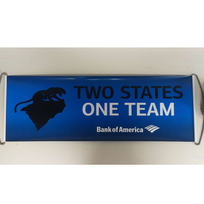 Custom Logo Hand Held Roller Banner- Panthers 24x68CM