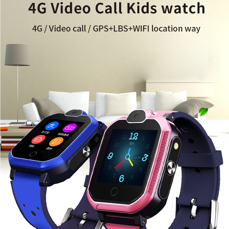 Smart Watch Silicon bratara T6 (JYDA149) Detectarea ritmului cardiac l 4G video apel copii ceas