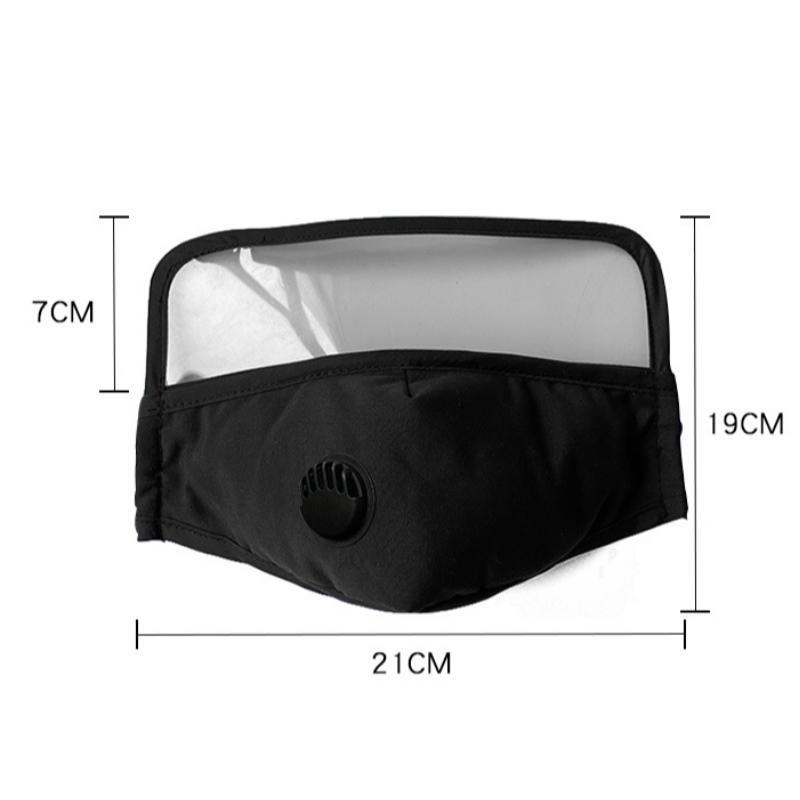 MASCA FACE WOVEN 100% din bumbac, care protejează ochi și gură din piele de bumbac, cu filtru anti-ceață anti-ceață față-verso și PM2.5