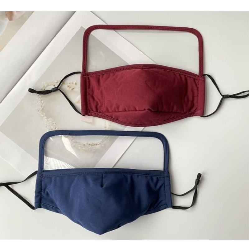 MASCA FACE WOVEN 100% din bumbac, care protejează ochi și gură din piele de bumbac, cu filtru anti-ceață anti-ceață față-verso și PM2.5