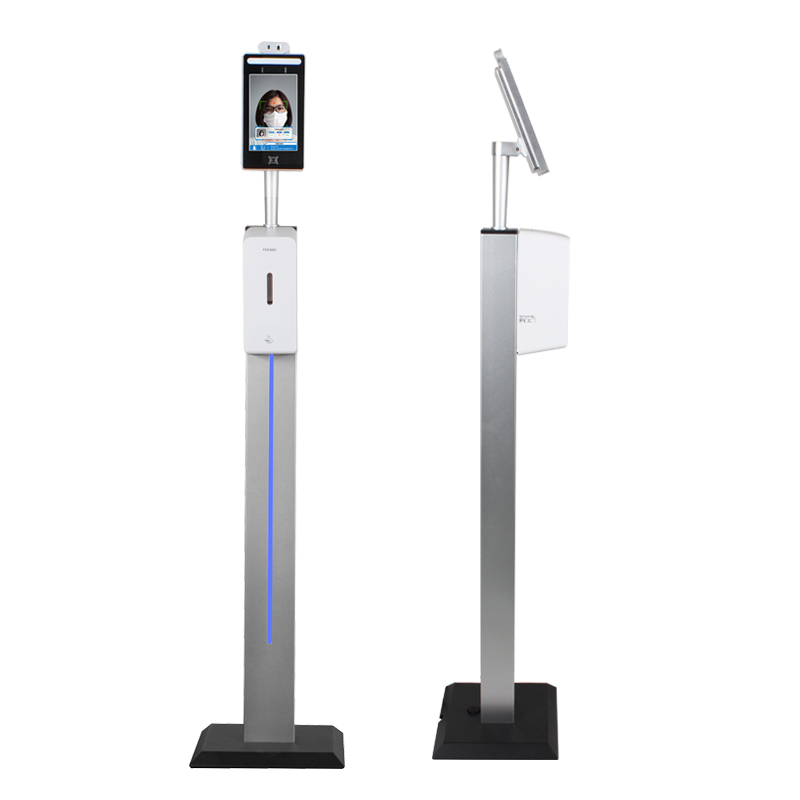 Chiosc lcd pentru măsurarea temperaturii wireless de recunoaștere a feței de 8 inci pentru acces la ușa de securitate