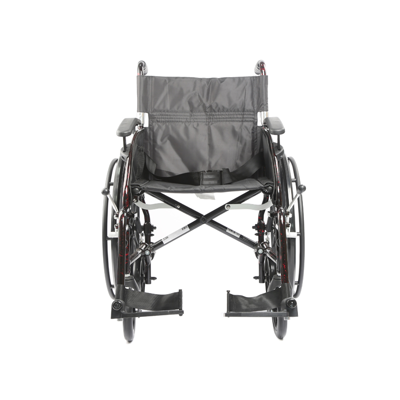 Scaun cu rotile ușoare, scaun cu rotile Transporter-aluminiu, Scaun de transport 2 în 1