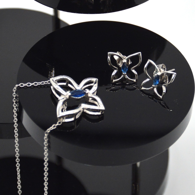 Silverware Silverbijuterii FashiosilsilverbiIIerbijuterii Necklace Earring RFBSLTZ002