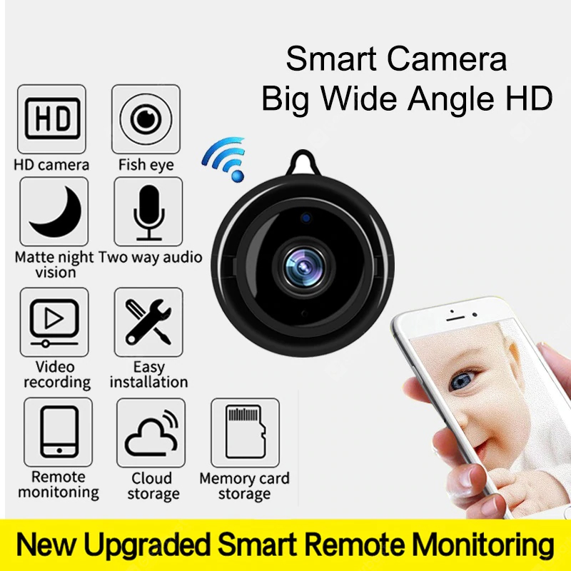 Cameră de supraveghere video wireless Vision nocturnă Cameră inteligentă inteligentă pentru securitate la domiciliu Detecție de mișcare - Cameră foto