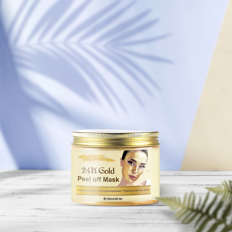 Masca de coajă de aur de 24k