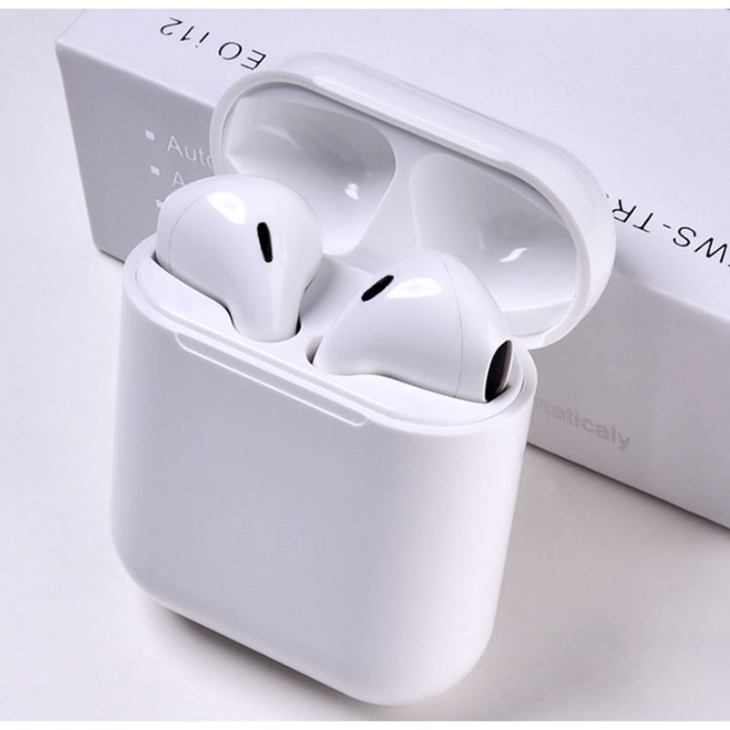 Căști wireless dinte albastru 5.0 control tactil încărcare wireless cască albă cască pentru dinți