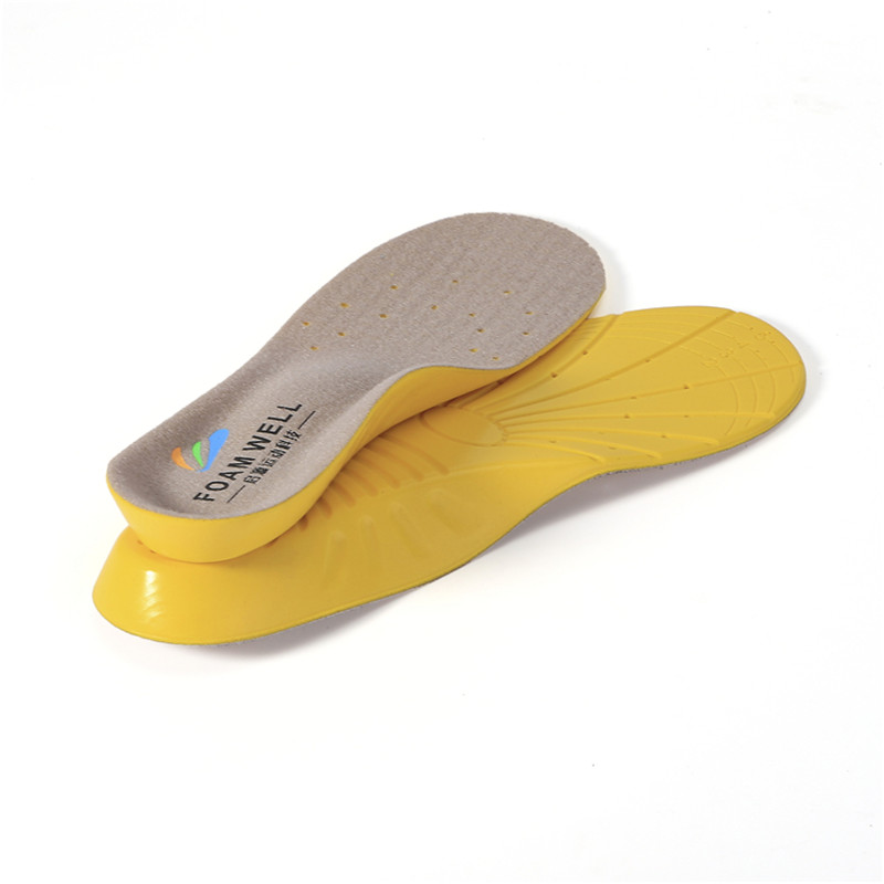 2020 Vânzare fierbinte Șoc Absorbție Deep Heel Orthotic pu spumă insole sport