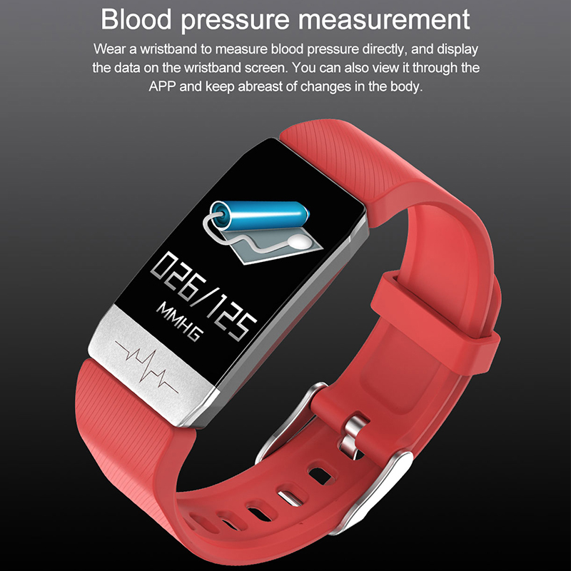 Smart Watch Detectare ritm cardiac dinamic T1S Color screen ritm cardiac dinamic Brățară de sănătate inteligentă