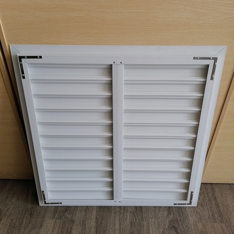 PVC jaluzele pentru ventilatorul de gaze de sticlă din oțel fără fir
