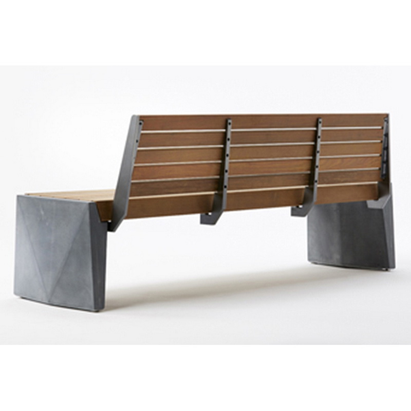 New Design Wood Color High Quality Solar Smart Bench