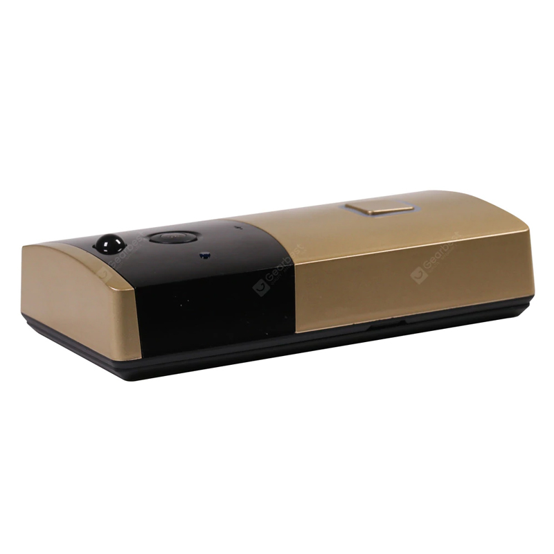 Cameră inteligentă TY1 cu campanie ușă Wifi Cameră de supraveghere video interfon wireless - Auriu