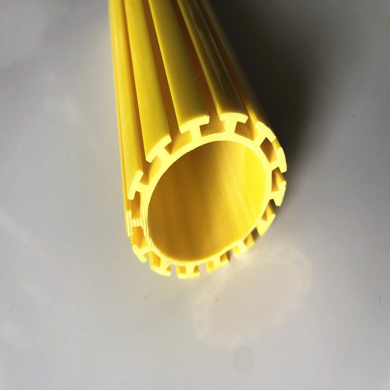 extrudare personalizată din pvc profil țeavă profil din plastic din tub pentru suport pentru acadele slot glisant