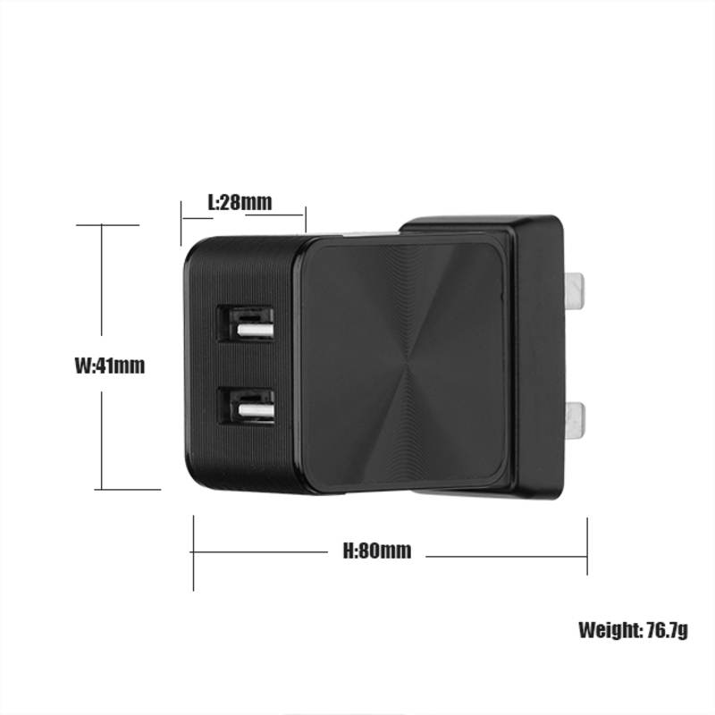 Încărcător rapid FCC .CE Telefon mobil Adaptor universal 2 porturi USB încărcător de călătorie încărcător portabil OEM