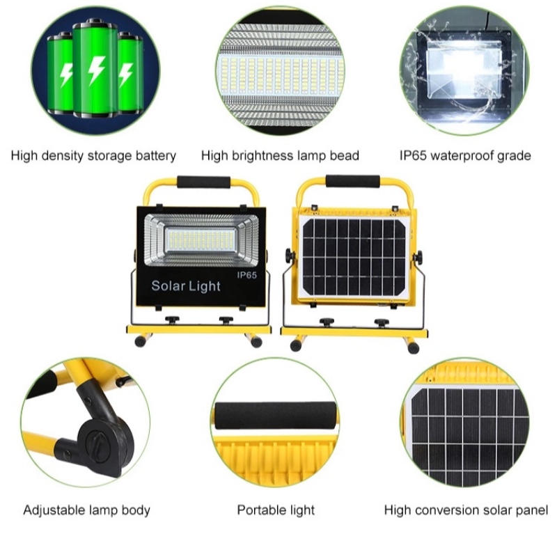 NEW Alumin rezistent la apă ip65 portabil SMD 50w 100w toate într-o lumină solar ă