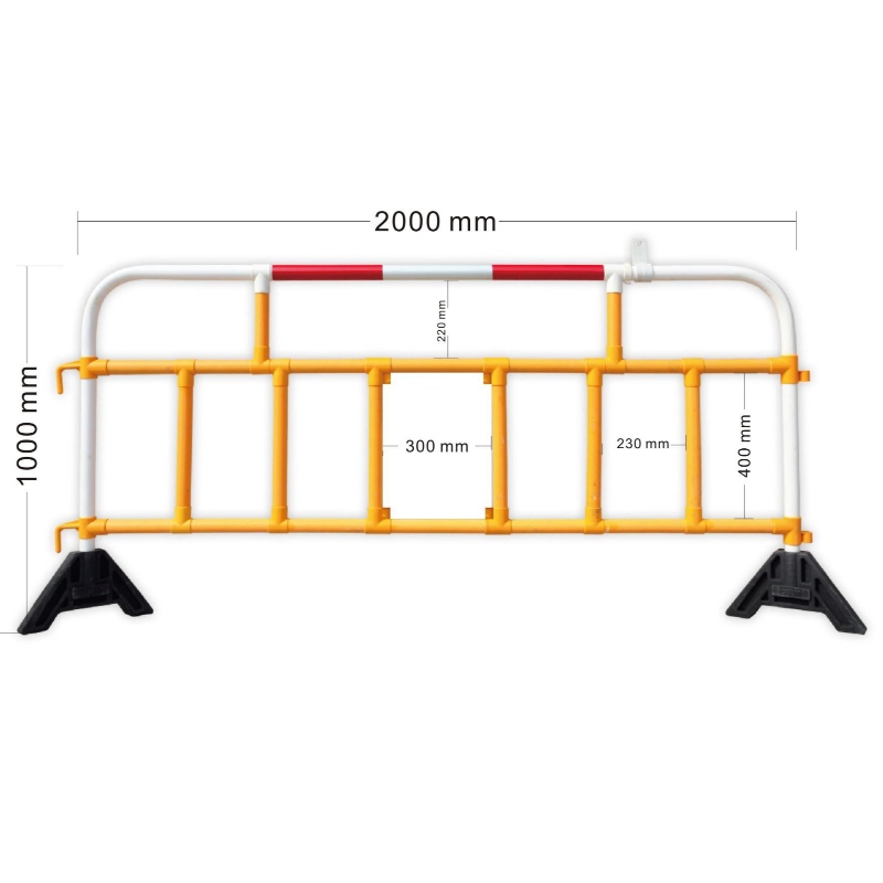 Barrera de tráfico Valla de control de multitudes Barrera SEPARADOR DE CARRETERA APILABLE