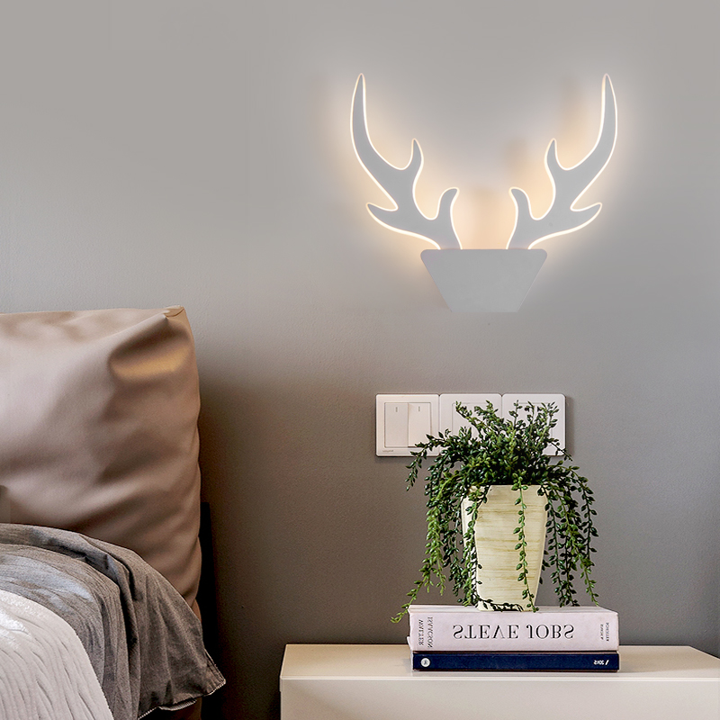 Zhongshan Art Deer Design lampă de perete cu control inteligent pentru dormitor