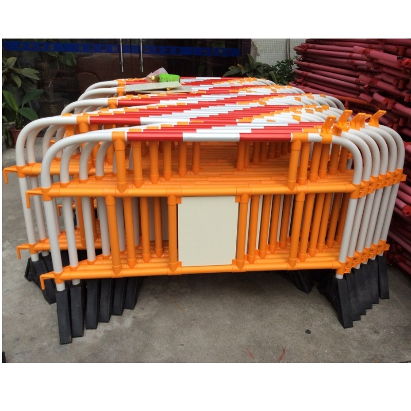 Barieră de baricadă din plastic reflectant din PVC, cu greutate redusă, împrejmuire de gard