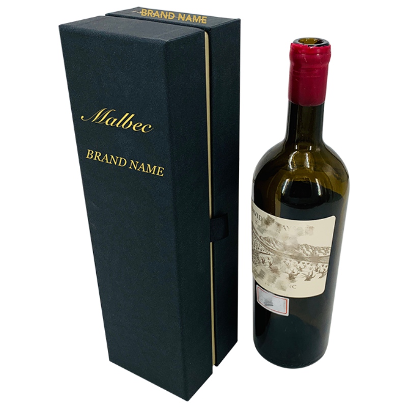 Cutie de ambalare de vin personalizată de lux cu EVA neagră în interior